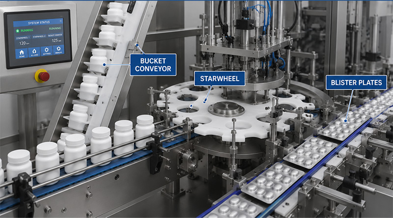 Smart Interfaced Starwheels and Bucket Conveyors